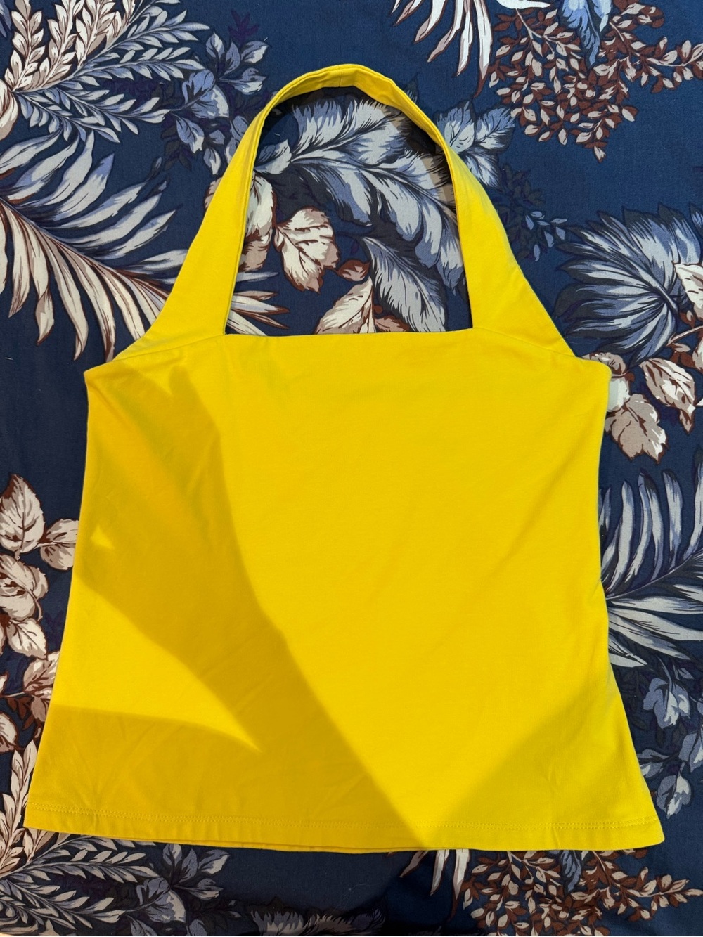 Boston Proper Bright Yellow Halter Tank Top